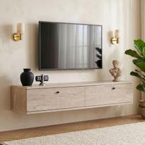 TV staliukas Ligne 140, smėlio spalvos