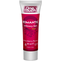Lubrikantas, intymus gelis su braškių aromatu ONE TOUCH ROMANTIC, 30ml