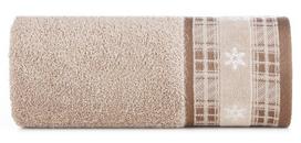 Eurofirany kalėdinis vonios rankšluostis R202-01, 70x140 cm, smėlio spalvos