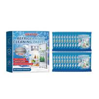 Jakehoe Refrigerator Cleaning Tablets Multi-purpose cleaning tablets for removing grease and odors from refrigerators, microwave ovens, and ovens gray