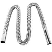 120/150/200CM Air Diesel Parking Heater Stainless Steel Exhaust Pipe Tube Steel Flexible For Gas Vent Hose Car Truck VAN gray
