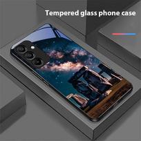 Žvaigždėtas dangus piramidė Samsung Galaxy A15 5G 54 4G 51 50 24 35 90 71 12 51 53 52S 80 22 34 Juodas grūdintas stiklas telefono dėklas For Samsung A34 5G black