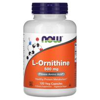 NOW Foods, L-Ornithine, 500 mg, 120 Vegetarian Capsules