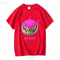 Tekashi 69 6ix9ine Gooba Shark Rap T Shirt Black Rainbow Double Sided Mens Large vintage Washed Unisex designer clothes Casual S red