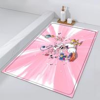 D-Diddl Door Mat Cute Bedside Entrance Bath Floor Decoration Corridor Pink Door Mat Carpet Kawaii Living Room Balcony 40cm x 60cm gray