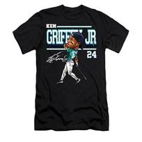 Ken Griffey Jr Signature Cotton S-5XL Black Unisex Classic Shirt S įvairiaspalvis