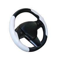 Million Durable and Wear-Resistant Carbon Fiber Steering Wheel Cover for Tesla Model 3 - balta