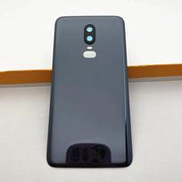 For Oneplus 6 Battery Back Cover Housing Rear  Case Replace With Camera Lens juoda