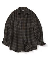 TAKEASY Vintažiniai Duplin languoti marškiniai (Anglis) Charcoal/L black