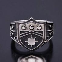 Anime HITMAN REBORN! Vongola Famiglia Pengo Stulpelio Žiedas Cosplay Žiedai Unisex Reguliuojamas Retro Gotikinis Papuošalo Aksesuaras Rekvizitas Dovana black