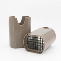 Manual Potato French Fry Cutter Stainless Steel Veggie Strip Slicer Brown potato cut gray
