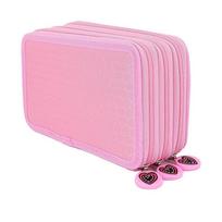 1pcs Oxford Cloth Material Pen Carry Case 72 Slots Colored Pencil Holder  For Artists white