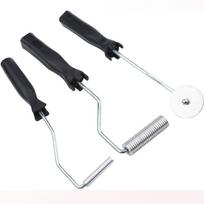 3Pcs/set Aluminum Alloy Fiberglass Bubble Paddle Tool Laminating Roller Kit for FRP Mould(Sawtooth) One Size juoda