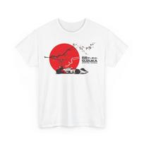 Ayrton Senna Suzuka T-Shirt - Japan GP Rising Sun & Sakura Tee - Formula Gift 2XL red