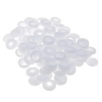 100 vnt. Atlenkiamas plastikinis varžto dangtelis Veržlės Sulankstomas Užsegamas Apsauginis dangtelis Mygtukas Varžtas Mediniai baldai Dekoratyvinės veržlės Varžtai Techninė įranga 10pcs balta