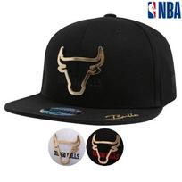 Unisex Chicago Bulls Outline Metal Cap (N255AP614P) Red black