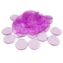 100 vnt. 19 mm Bingo žetonų, skaidrios spalvos, skaičiavimo matematiniam žaidimui, žymekliai 100pcs blue