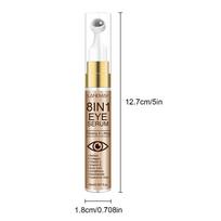 Eye Cream with Collagen Bee Venom Peptide Delicate Non Greasy Texture Day Night Skin Care 15ml beige