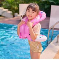 Baby Toddler Inflatable Swim Vest Floatation Training Vest for Pool S blue