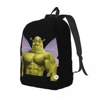 Funny Shreks Meme Backpack for Men Women Cool High School Work Daypack Shreks Butterfly Laptop Computer Shoulder Bag Outdoor Small 40x30x14cm black