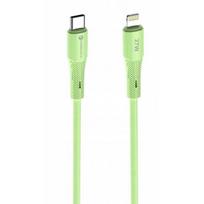 Forcell C346 USB-C / Lightning 27W 1m žalias