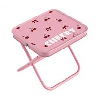 Outdoor Folding Stool With Carry Bag Portable Lightweight Heavy Duty Camping Backpacking Beach Picnic Fishing Collapsible Chair vyšnių rožinė spalva