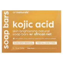 Artnaturals, Kojic rūgšties muilas, 2 batonėliai, 5 uncijos (142 g) beige