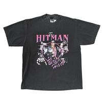 Bret Hart “The Hitman” Faded Wrestling T Shirt size Large XXXXL gray