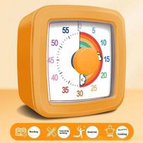 Hot-selling Visual Timer 60 Minutes Countdown Suitable for Children and Adults Silent Classroom Timer for Home and School Clock oranžinė