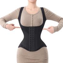 U-shaped Waist Trainer Corset Women Shaper Waist Trainer Steel Bone Abdomen Beautiful Back Belt Women's Tank Top Shapewear XS juoda