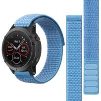 26mm 22mm Hook Loop Nylon Strap Watchband For Garmin Fenix 7X 7 6 6X Pro 5 5XPlus Epix2 Enduro Forerunner 965 955 Watch Bracelet 22mm Fenix 6 6 Pro dangaus mėlyna spalva