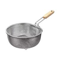 304 nerūdijančio plieno grupinė krepšelis su smulkiu tinkleliu, riebalų nukošėjas, skirtas virtuvės giliai kepti ir nusausinti One Size gray