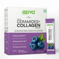 OZiva Phyto Ceramides+ Collagen Builder Supplements | Veg Collagen Powder for Women | Supplement for Skin Hydration, Moisture Retention & Barrie