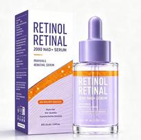 NAD+ Serum with Retinol Retinaldehyde 2000 Anti-Aging Face Serum Unisex Packaging