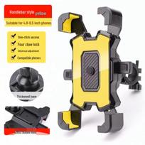 Shockproof Motorcycle & Bike Phone Holder for Navigation yellow