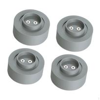 4 Pieces Anti Vibration Foot Pads Rubber Feet 3D Printer Parts Easy Installation Assembly gray