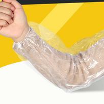 Waterproof Transparent Adult Oversleeves - Thick, Extended, Food-Grade Plastic Thickened Transparent 10-Pack yellow