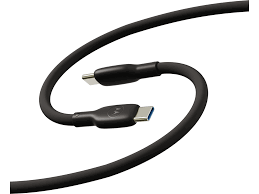 Motorola Silikoninis kabelis USB-C į USB-C 2m, 5A Juodas