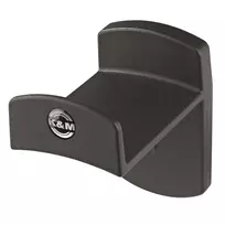 K&M 16312 ausinių laikiklis, tvirtinamas prie sienos, juodas