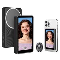 Vlog Selfie Monitor Screen 4k 30fps Bluetooth Remote, Back Camera Monitor Phone For Selfie Vlog Live Stream One Size juoda