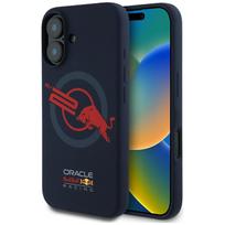 Case Red Bull HC Silicone ORBR20 Logo    Red Lining to iPhone 16 MagSafe navy blue