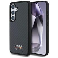 Red Bull Real Carbon Fiber Shiny Logo MagSafe Case for Samsung Galaxy S25 Black