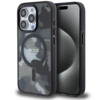 Tumi TUHMP15XTCAMK iPhone 15 Pro Max 6.7" black hardcase with Frosted Camo Print and MagSafe
