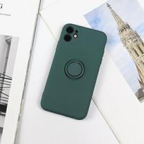 Beline Etui Silicone Ring iPhone 12 ProMax green bottle