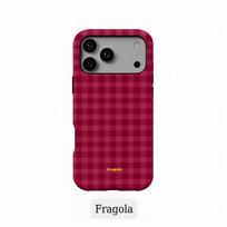Telefono dėklas iPhone 17 16 15 14 13 12 11 X XS XR Air Pro Max Plus Prabangus Clmj Fragola Spalvoti langeliai Dvisluoksnis galinis dangtelis iPhone 17 brown