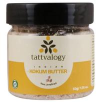Tattvalogy Indian Kokum Butter, for Cracked Heels and Extremely Dry Skin (50g) black