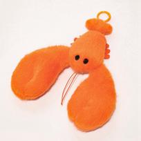 Pretty Lifelike Lobster Plush Toys Funny Tropical Marine Lobster Pulling Thread Toys Delicate Cute Keychain Bags Hanging Decor 15cm oranžinė