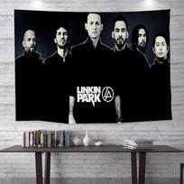 Linkin Park Band Hippie Wall Hanging Tapestries For Living Room Home Dorm Decor Art Home Decor 100X70CM black