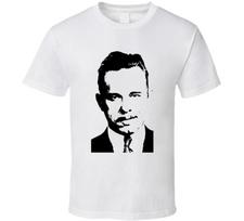John Dillinger Notorious Gangster T Shirt M white
