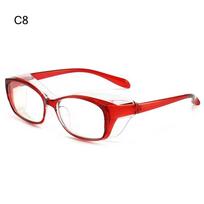 Effectively Resist Light Discoloration Safety Glasses Clear Vision Anti-saliva Dust-proof Blue Light Glasses Anti-glare UV400 red